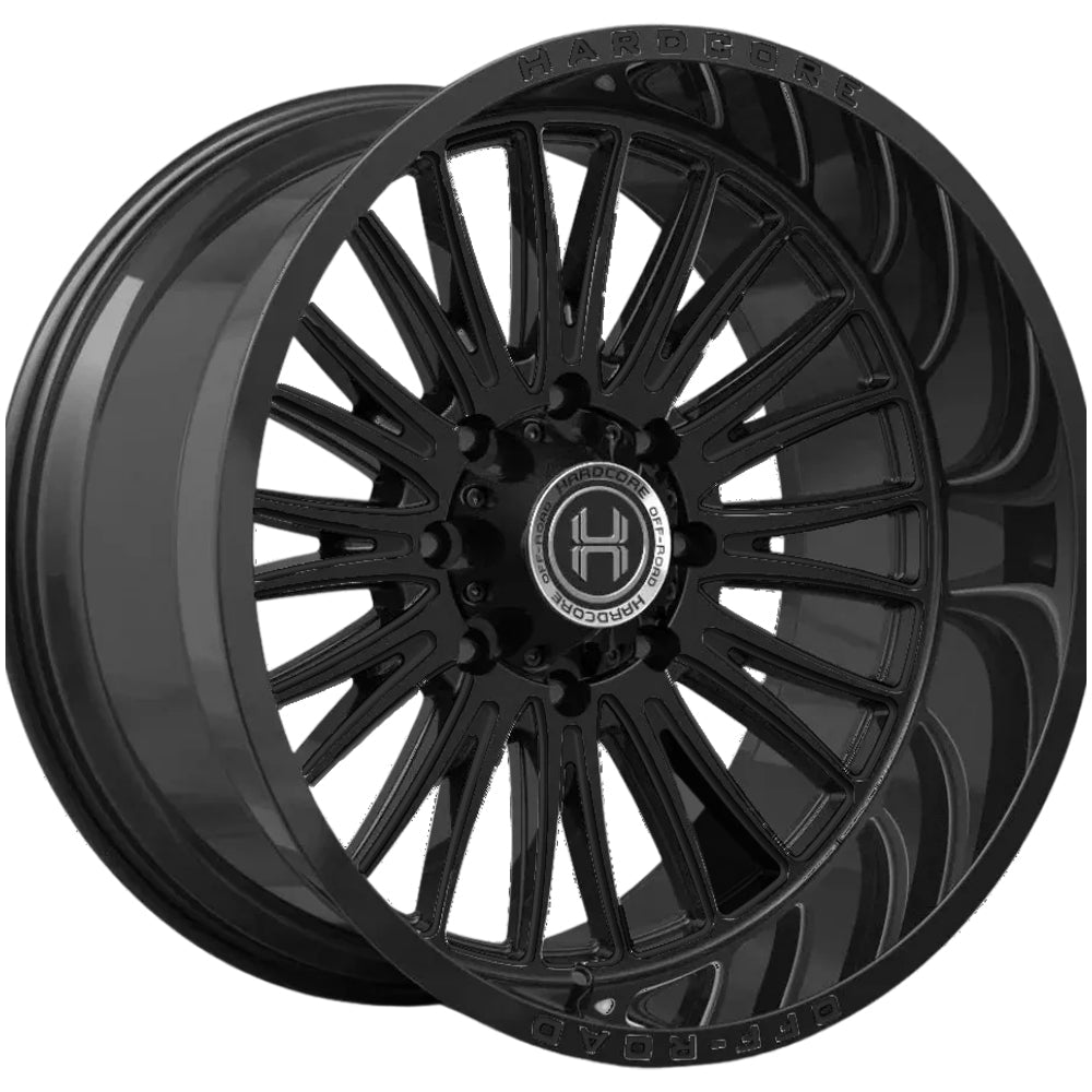 Hardcore HC112 Mandate 20x10 Gloss Black - Face Wheel Rim View