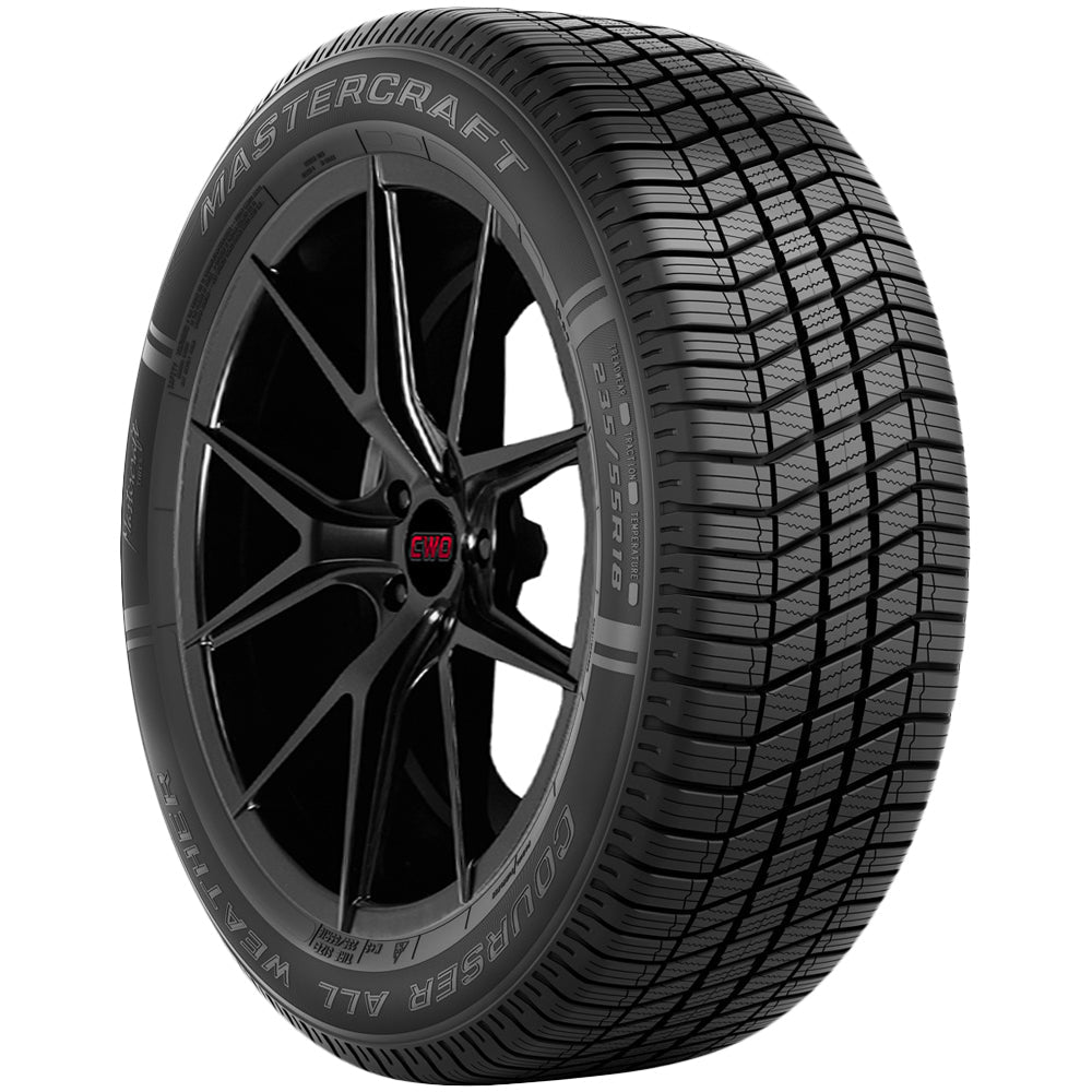 Mastercraft Courser All Weather 215/60R17 Tire - Front Tread Profile View