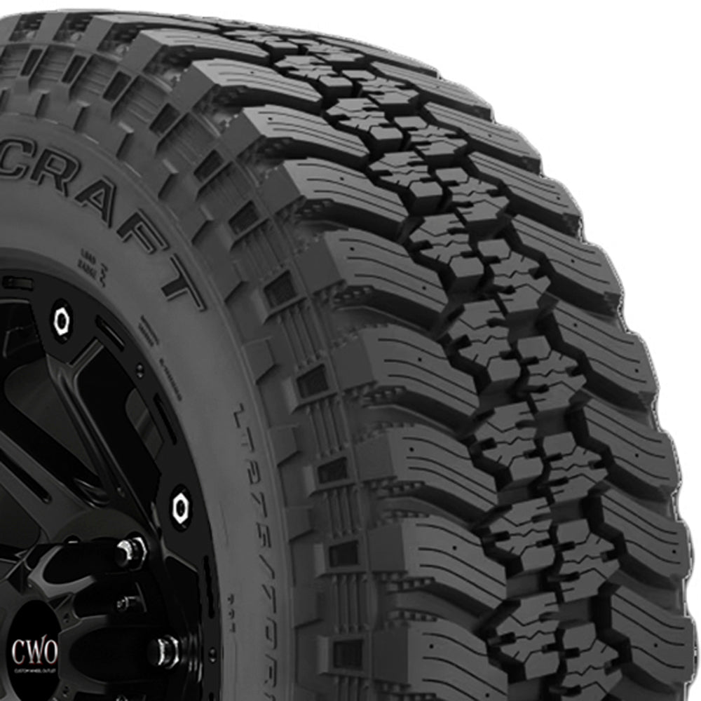 Mastercraft Courser Trail RT LT285/70R17 Tire - Three-Quarter Tread & Sidewall Angle View