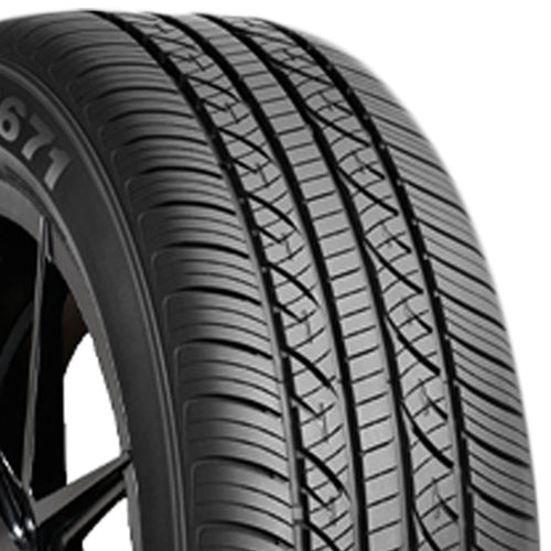 Nexen CP671 235/45R18 Tire - Three-Quarter Tread & Sidewall Angle View