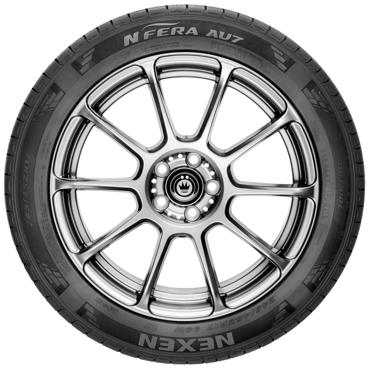 Nexen N Fera AU7 225/40R18 Tire - Sidewall & Rim Protector Detail