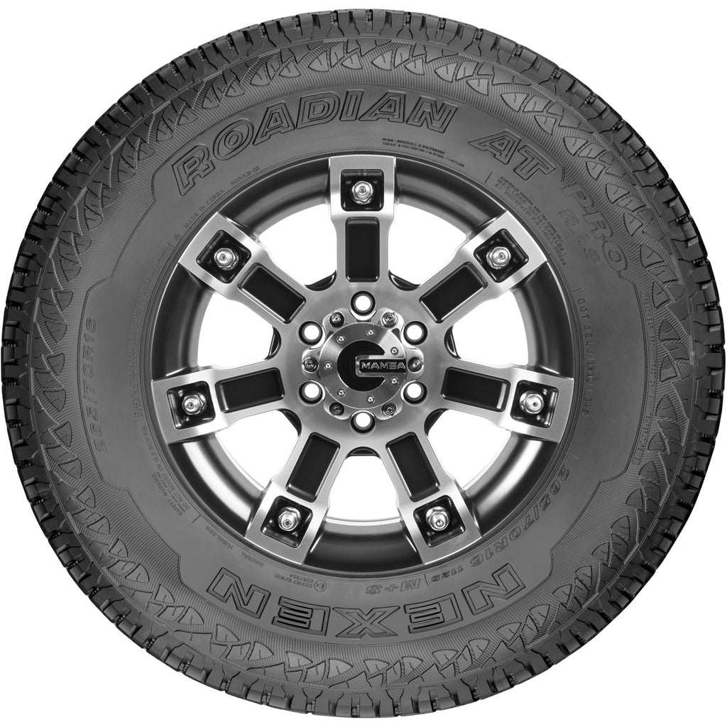 Nexen Roadian A/T Pro RA8 LT265/60R20 Tire - Sidewall & Rim Protector Detail