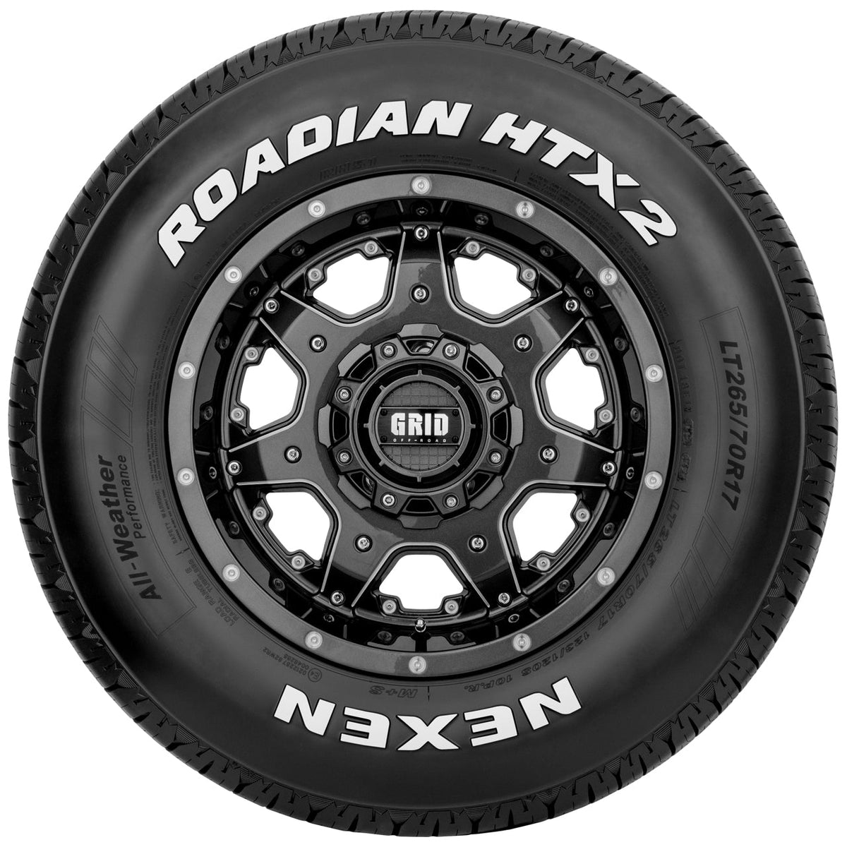 Nexen Roadian HTX 2 265/70R16 Tire - Sidewall & Rim Protector Detail