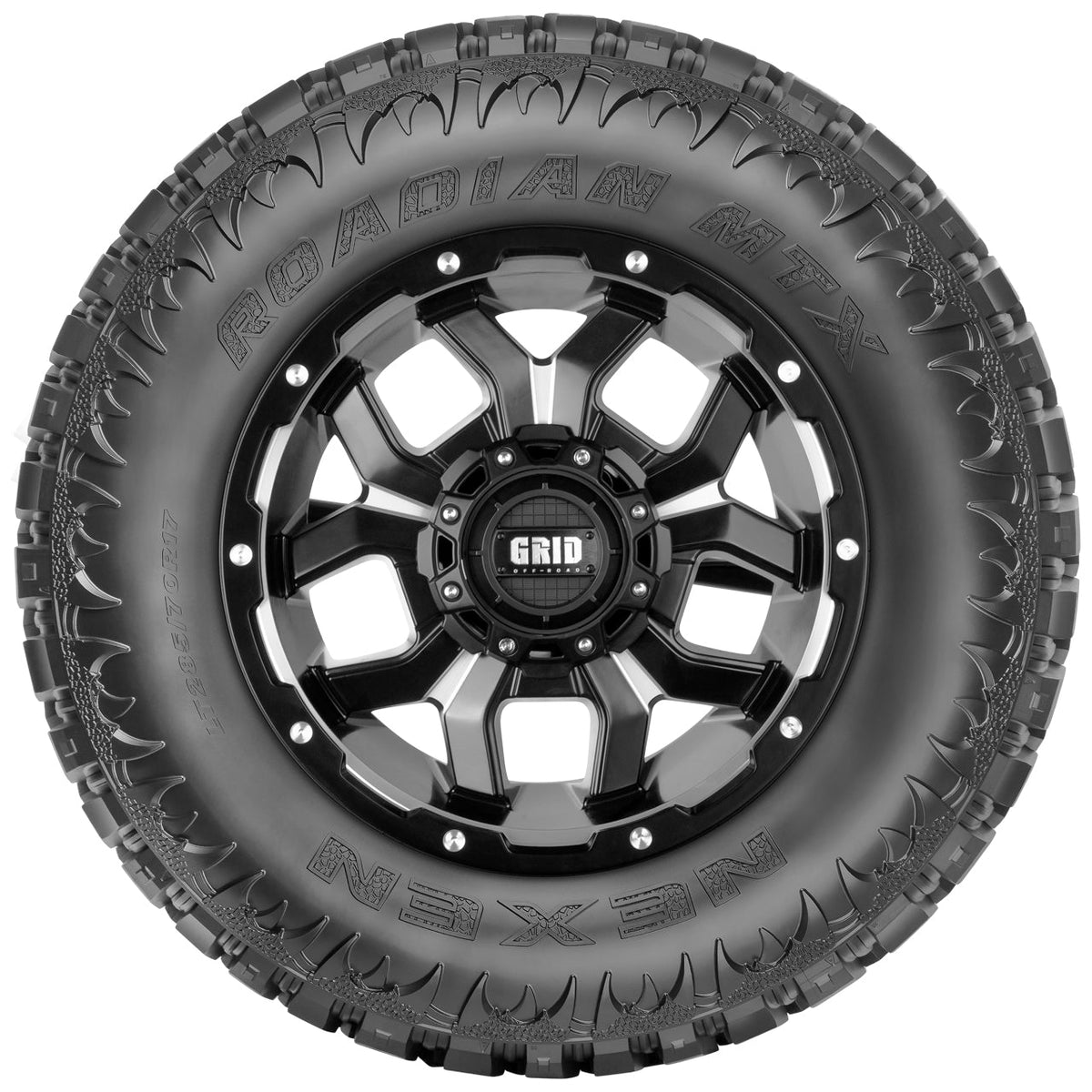 Nexen Roadian MTX 33x12.50R17LT Tire - Tread Grooves & Siping Detail