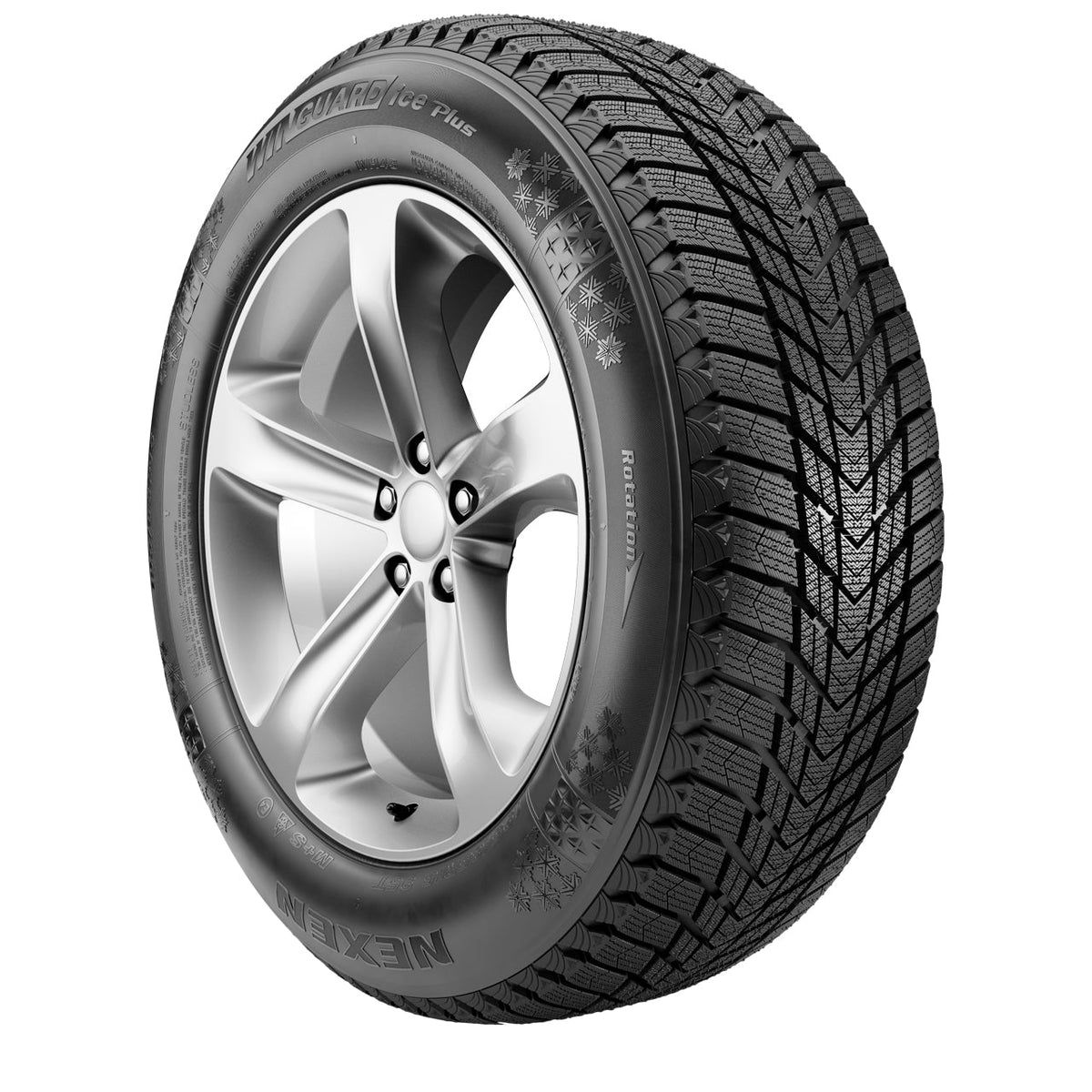 Nexen Winguard Ice Plus 225/55R16 Tire - Tread Grooves & Siping Detail