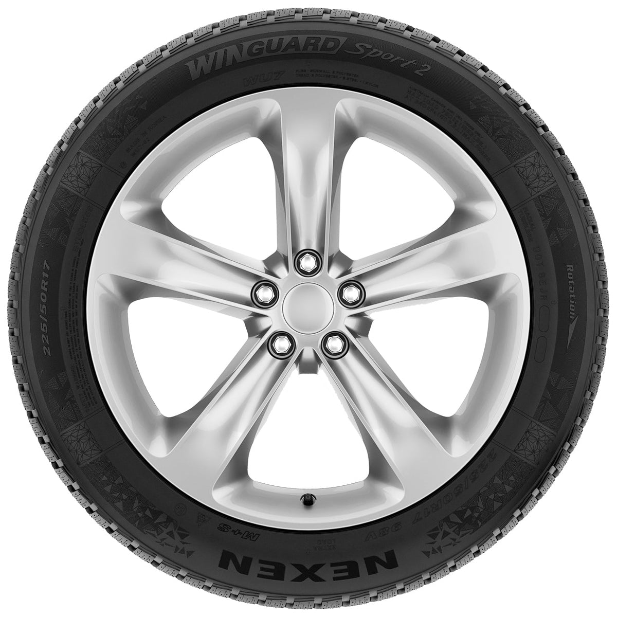 Nexen Winguard Winsport 2 255/50R20 Tire - Sidewall & Rim Protector Detail